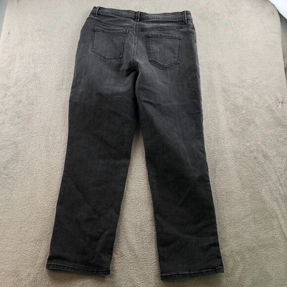 Gloria Vanderbilt Womens Amanda Jeans Size 12S Black Denim Straight Leg Classic - Picture 14 of 14